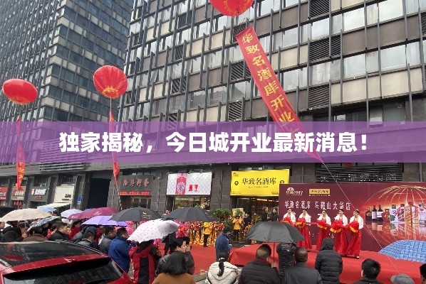 独家揭秘,今日城开业最新消息!