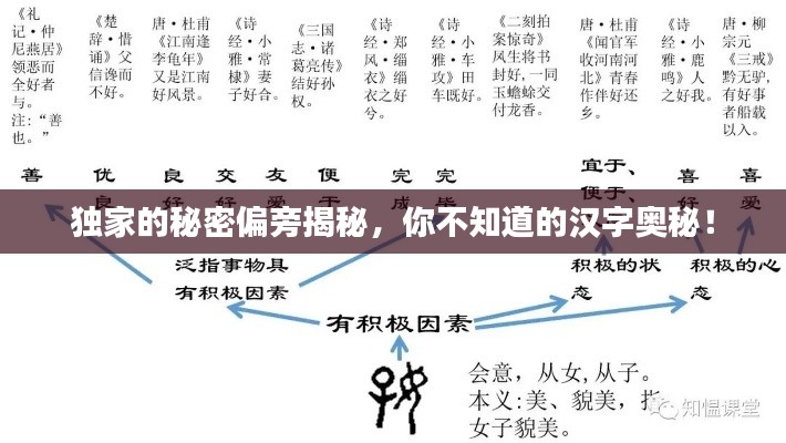 独家的秘密偏旁揭秘,你不知道的汉字奥秘!