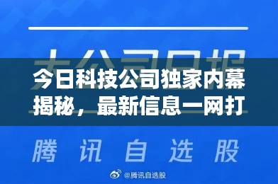 今日科技公司独家内幕揭秘,最新信息一网打尽!