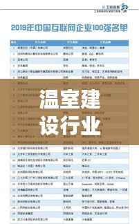 温室建设行业权威排名，前十大温室厂家榜单揭晓！